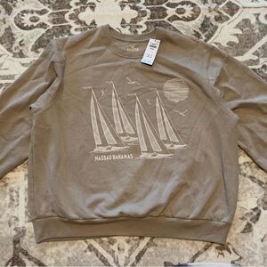 Graphic Men's Sweater - Brown